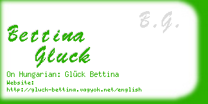 bettina gluck business card